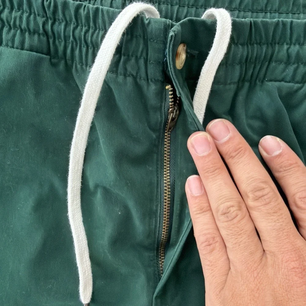 Ralph Lauren Polo Prepster Stretch Slim Tapered Pant Mens Large L Green